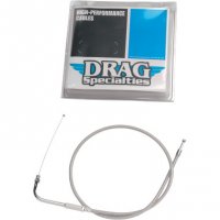 THROTTLE AND IDLE CABLES BRAIDED & BLACK ALTERNATIVE LENGHTS - DRAG SPECIALTIES