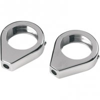 Turn Signal Fork Clamps Chrome Smooth 41mm (PR)