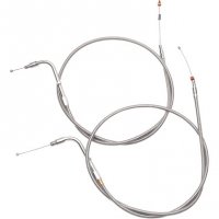 THROTTLE AND IDLE CABLES STAINLESS STEEL - BARNETT