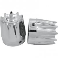 Axle Nut Covers Front Excalibur Chrome