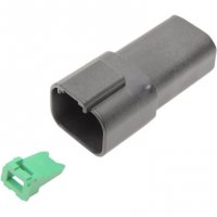 Deutsch DT Sealed Connector Black 4 Receptacle