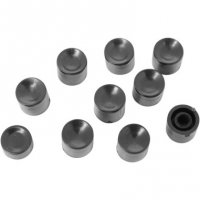 Handlebar Switch Button Caps Black Long-Style 10pk