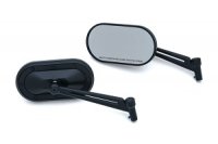 Mirrors Heavy Industry Satin Black (pair )