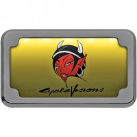 LICENSE PLATE FRAMES BEVELED - CYCLE VISIONS