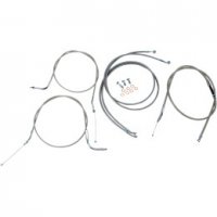 Handlebar Cable/Line Kit Stainless 12\"-14\" Road Star 04-07