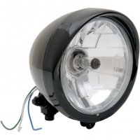 Headlight Assembly With Visor Black Diamond-Style Bottom-Mount