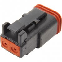 Deutsch DT Sealed Connector Black 2 PIN