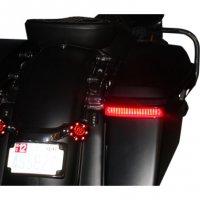 Saddlebag Lights LED Sequential Bagz Gloss Black/Red/Red FL CVO 09-13