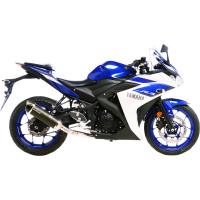LV ONE EVO Carbon fiber Exhaust for YAMAHA YZF-R3 15-21, MT-03 16-20