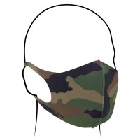 Face Mask Adjustable with PM2.5 Filter Woodland Camo Black