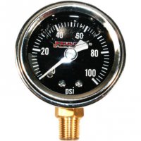 Oil Pressure Gauge With Bottom Port Natural/Black