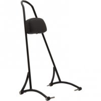 Sissy Bar Round with pad Tall Black FXD 06-17