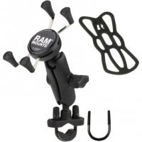 Handlebar/Rail Mount U-bolt 1/2\"-1.25\" with X-Grib Phone Holder