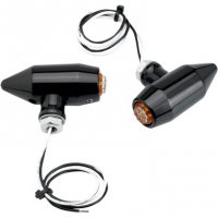 Turn Signals Vega centre mount Black/ Amber LED