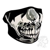 Half Face Mask Neoprene Chrome Skull