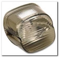 Taillight Lens With Top Tag Window Smoke Laydown HD 03-19