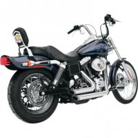 Exhaust Shortshots Staggered Chrome Dyna 91-05