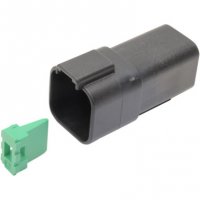 Deutsch DT Sealed Connector Black 6 PIN Receptacle