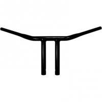 T-Bars 1.25\" Buffalo Straight-Riser Gloss Black 8\"