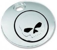 Fuel Door Skull Chrome/Black 08-16