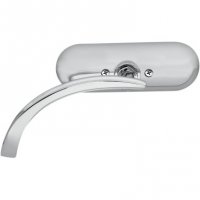 Mirror Micro Mini Oval Chrome Left