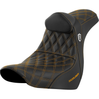 SEAT SDC PERF GRIPPER W/BR GOLD STITCH