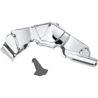 Cylinder Base Cover Chrome/Black FLHT 07-16