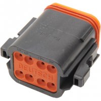 Deutsch DT Sealed Connector Black 8 PIN Plug