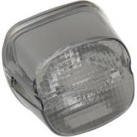 Taillight Lens With Top Tag Window Smoke Laydown HD 99-03