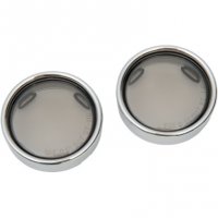 Turn Signal Chrome/Smoke Deuce-Style Deep-Dish Bezels