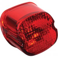 Taillight Lens With No Tag Window Red Laydown HD 03-19