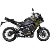 LV ONE EVO Black stainless steel Exhaust for YAMAHA MT-09/Tracer/XSR 900