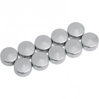 Hex-Head Bolt/Nut Cover Chrome 3/8\" (10pk)