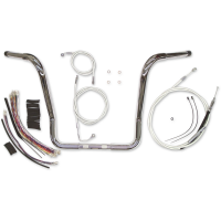 Bagger Bar & Cable Kit Caliber Chrome 16\" FLHT/C/CU, FLHTK,FLHX 08-13 w/ABS*