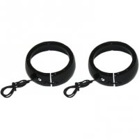 Passing Lamp Trim Rings Black FLHT 06-13