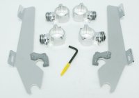 Batwing Hardware Mount Kit Polished Victory 04-15