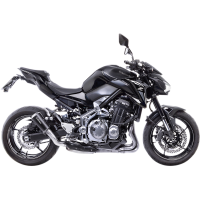 LV-10 Black stainless steel Slip-On for KAWASAKI Z900 17-24