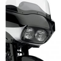 Headlight Bezel & Lense Black/Clear FLTR 98-13