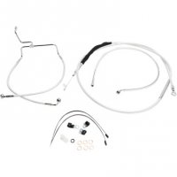 Ape Hangers & Cable Kit Caliber Chrome 16\" FLHR 14-15 no ABS