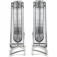 Saddlebag Accent Lights LED Chrome FL 14-20