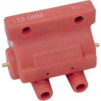 Ignition Coil 3 OHM 12 Volt Red HD 80-84