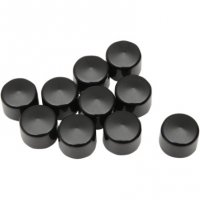 Socket-Head Bolt Covers Black 1/2\" (10pk)