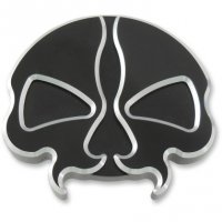 Gas Cap Split Skull Black/Natural Vented HD 96-17