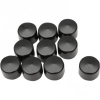 Hex-Head Bolt/Nut Covers Black 1/2\" (10pk)