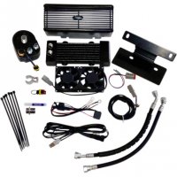 Oil Cooler RF-1 below regulator mount Gloss Black FL 94-08