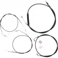 Handlebar Cable/Brake Line Kit Black Vinyl/S 12\"-14\" Apes XL 07-16