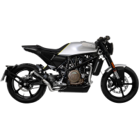 LV-10 Black stainless steel Slip-On for HUSQVARNA Svartpilen/Vitpilen 701 18-20