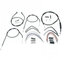 Cable/Brake Line Kit Black Vinyl for 16\" Apes XL 97-03