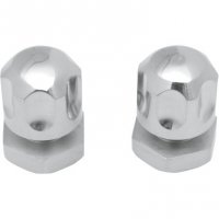 Seat Mount Knobs Polished Six-Shooter Front / Rear