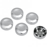 Rear Pulley Bolt Covers (5) Chrome HD 93-17